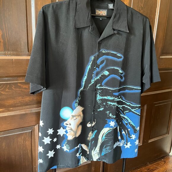 Bob Marley Dragonfly Shirt Short Sleeve Button Down Size XL NWOT - Picture 5 of 7